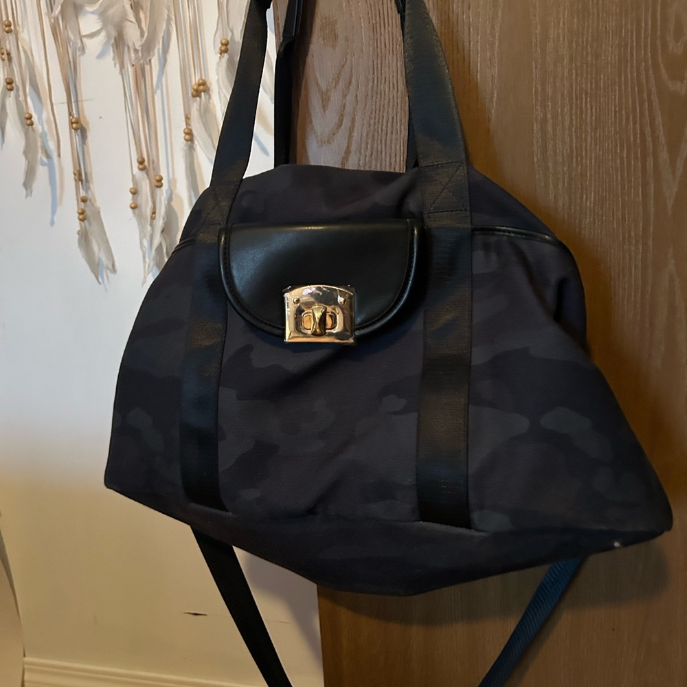 Black Camouflage JustFab Bag